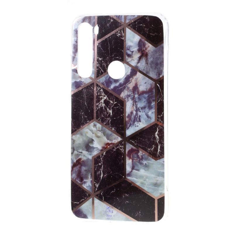 Deksel Xiaomi Redmi Note 8 Svart Marmorfarget Geometri