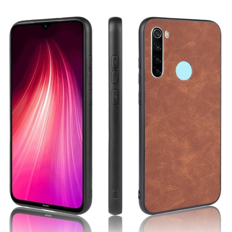 Deksel Xiaomi Redmi Note 8 Svart Premium Skinneffekt