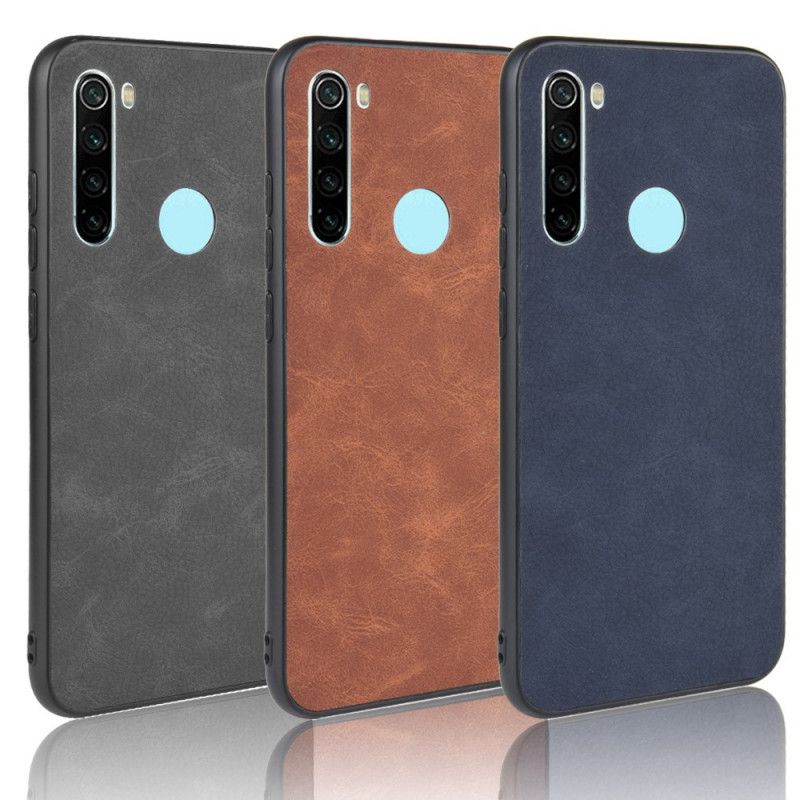 Deksel Xiaomi Redmi Note 8 Svart Premium Skinneffekt