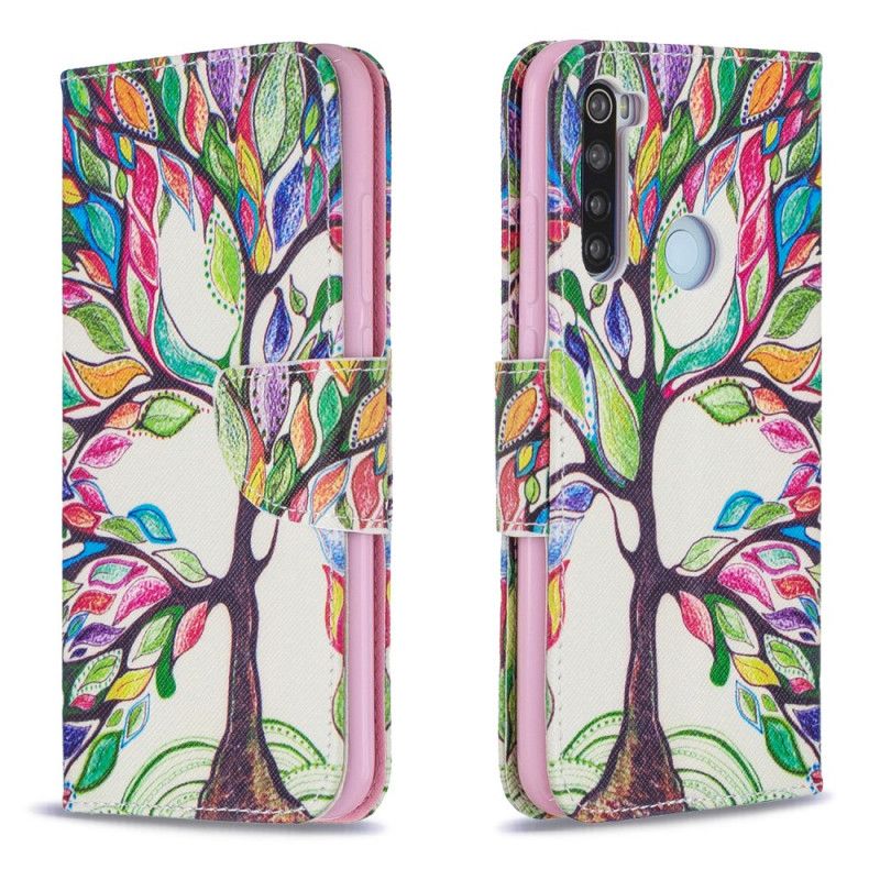 Folio Deksel Xiaomi Redmi Note 8 Farget Tre