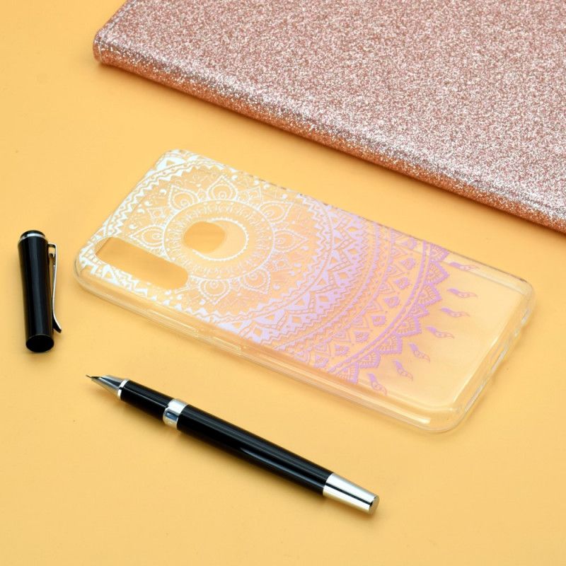 Deksel Huawei P40 Lite E / Y7p Rose Gjennomsiktig Fargerik Mandala