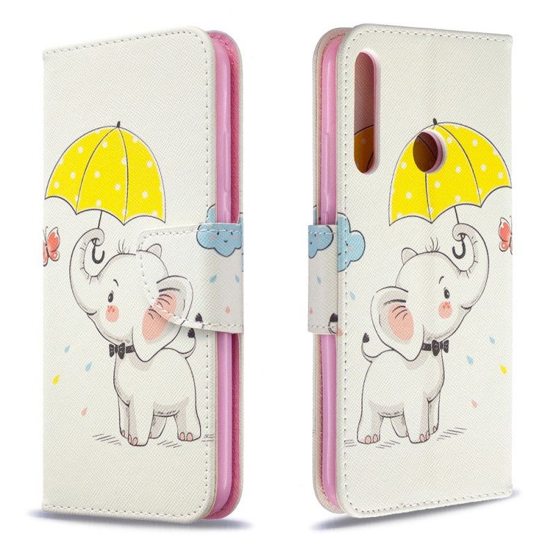 Folio Deksel for Huawei P40 Lite E / Y7p Elefant