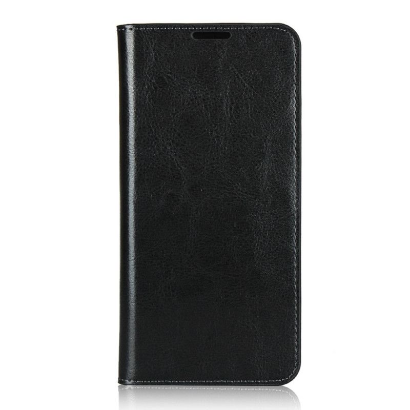 Folio Deksel Huawei P40 Lite E / Y7p Svart Ekte Lær