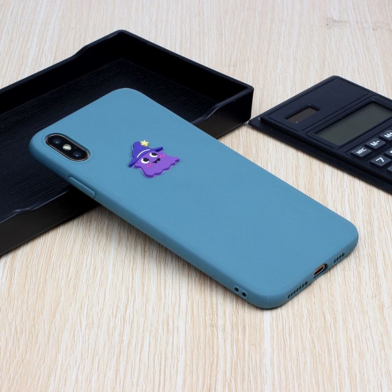 Deksel iPhone X Hvit Silikon Morsom Dyrelogo