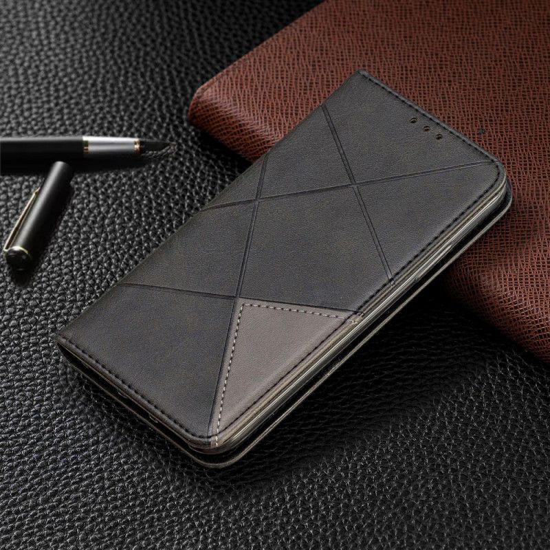 Folio Deksel iPhone X Svart Artiststil Beskyttelse