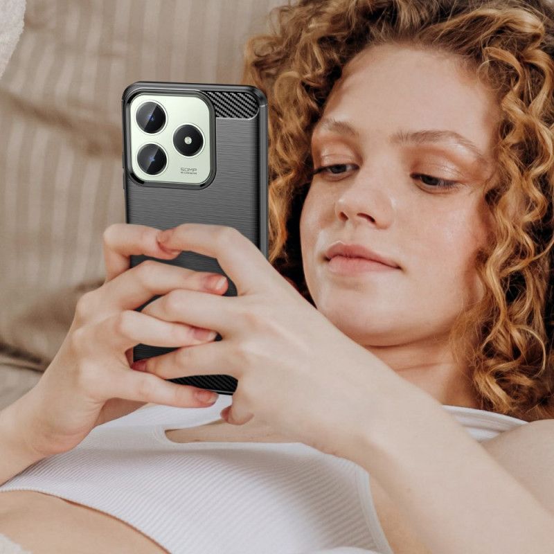 Deksel Realme C63 Børstet Karbonfiber