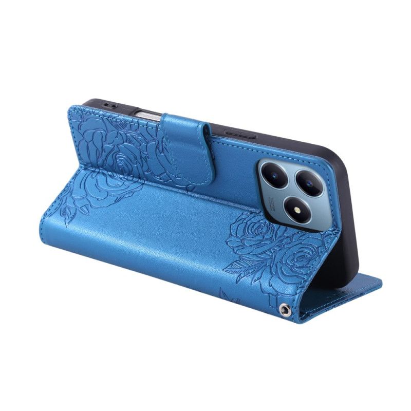 Folio Deksel Realme C63 Blomsterblonder Beskyttelse Deksel