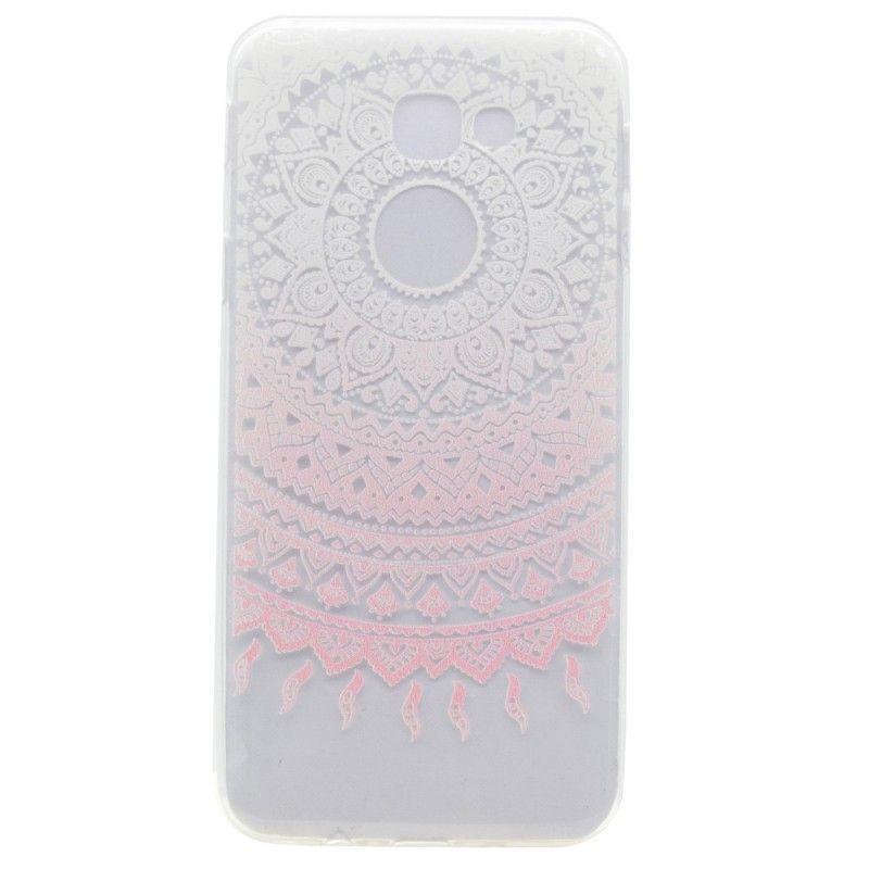 Deksel Samsung Galaxy A5 2017 Rosa Gjennomsiktig Fargerik Mandala Beskyttelse