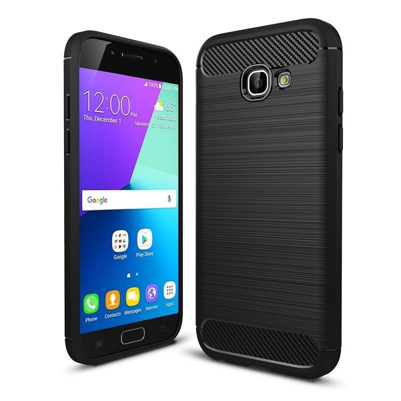 Deksel Samsung Galaxy A5 2017 Svart Børstet Karbonfiber