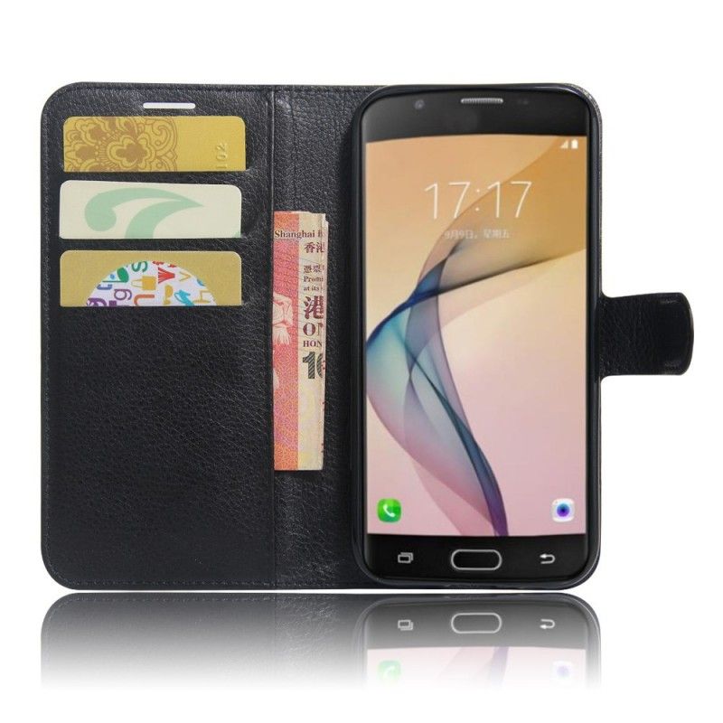 Lærdeksel Folio Deksel Samsung Galaxy A5 2017 Svart Klassisk