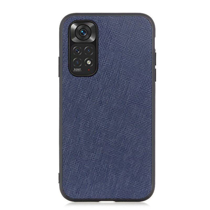 Deksel Til Xiaomi Redmi Note 11 / 11S Ekte Teksturert Skinn