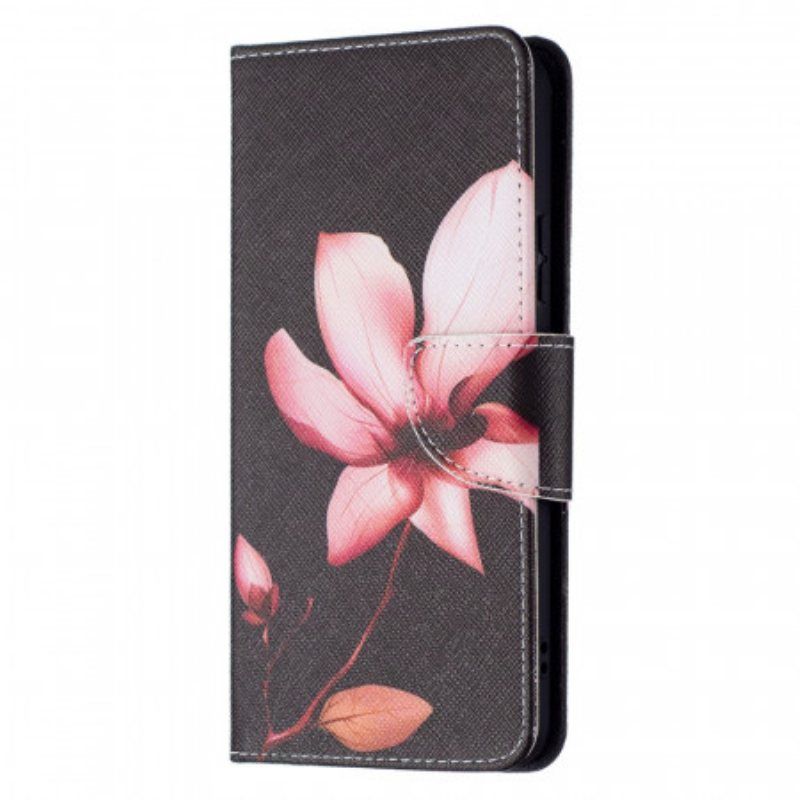 Folio Deksel Til Samsung Galaxy S22 Plus 5G Rosa Blomst