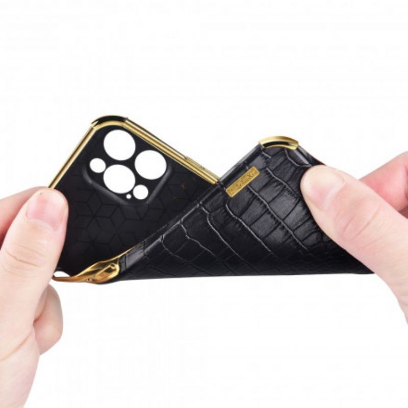 Deksel Huawei P50 Pro Krokodilleskinneffekt Ringholder