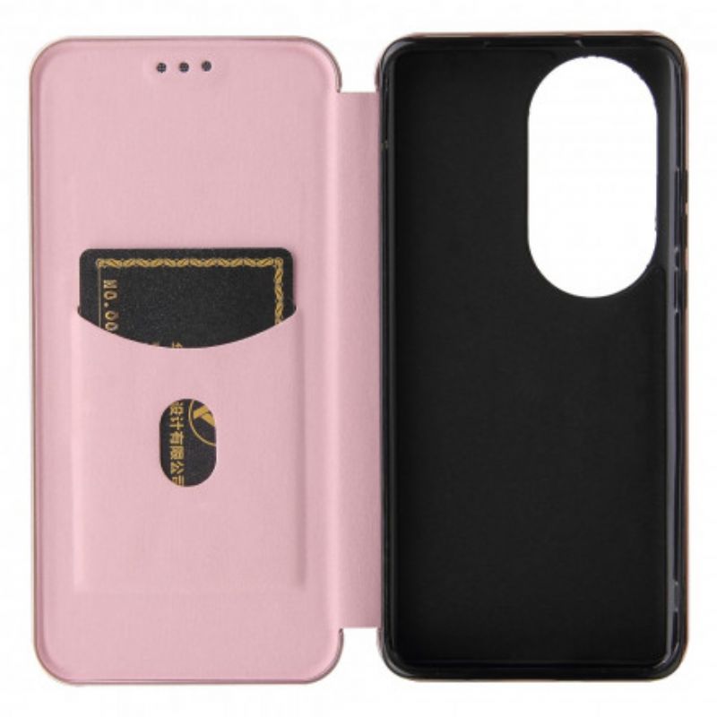 Folio Deksel Huawei P50 Pro Karbonfiber