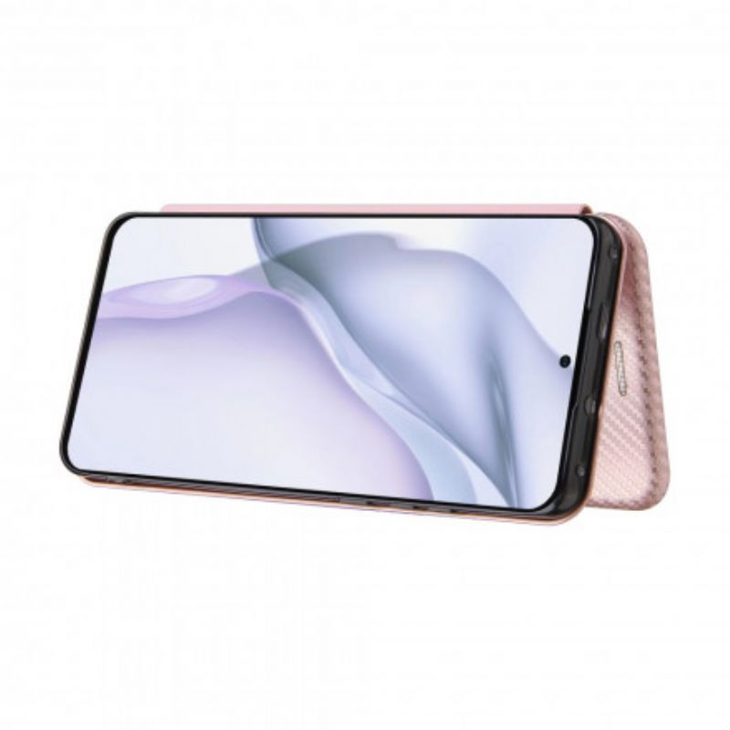 Folio Deksel Huawei P50 Pro Karbonfiber