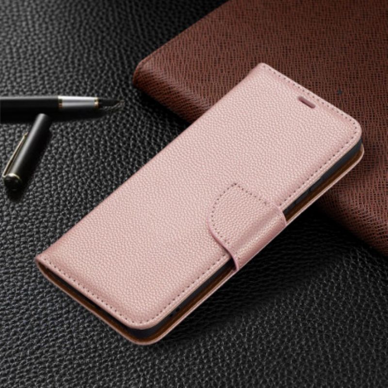 Folio Deksel Huawei P50 Pro Lychee Klaff Skrå