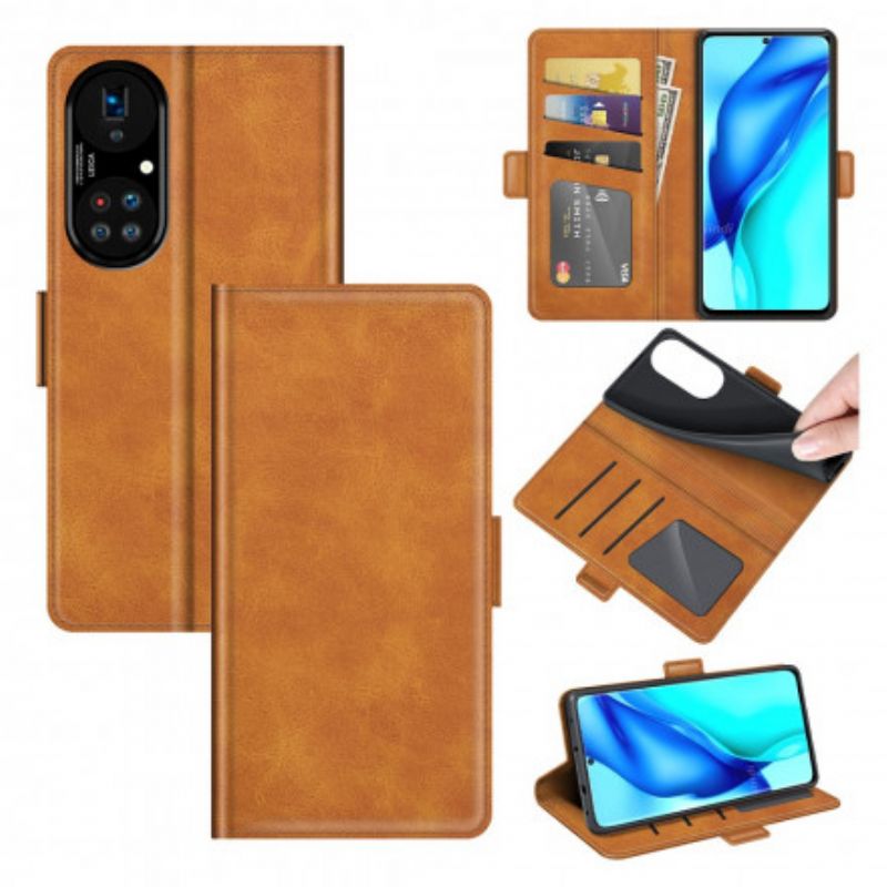 Folio Deksel Til Huawei P50 Pro Stil Skinndesign