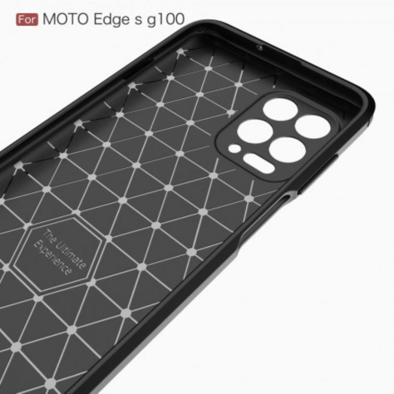 Deksel Moto G100 Børstet Karbonfiber
