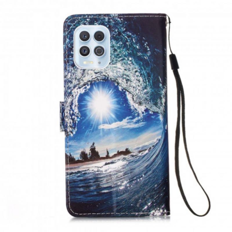Folio Deksel Til Moto G100 Elsker The Wave