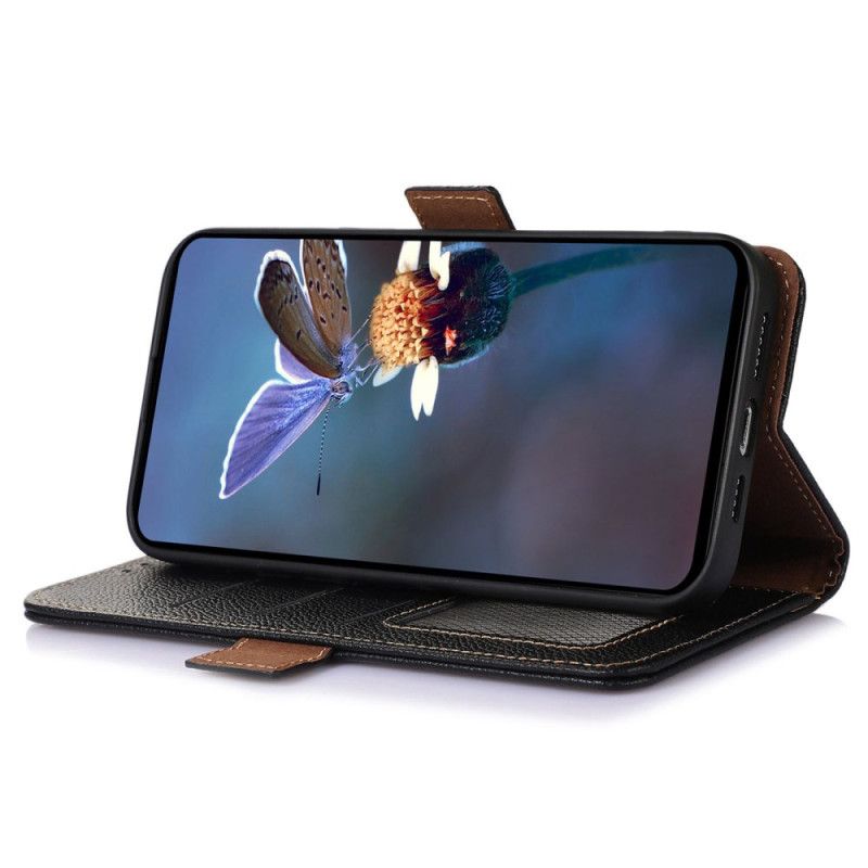 Folio Deksel Asus Zenfone 10 Rfid-blokkerende Skinn Khazneh Beskyttelse Deksel