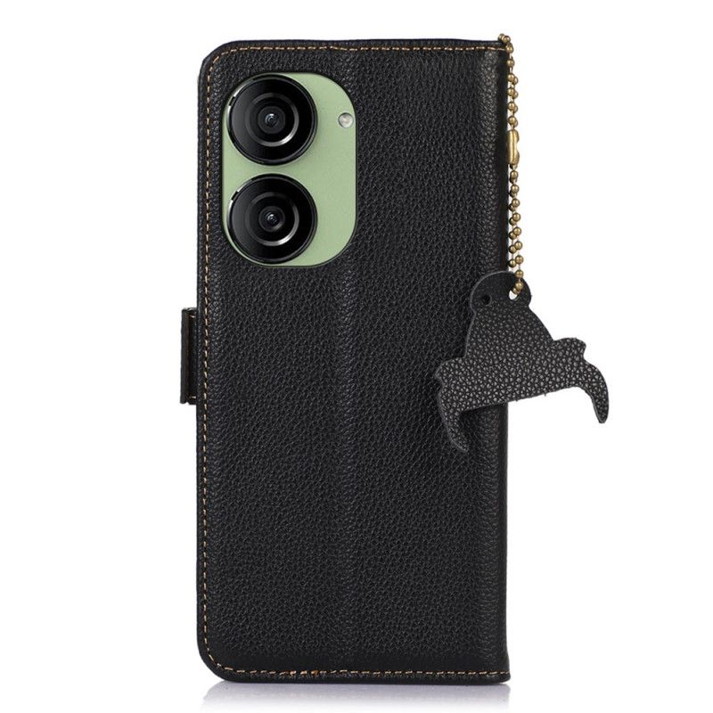 Folio Deksel Asus Zenfone 10 Rfid-blokkerende Skinn Khazneh Beskyttelse Deksel