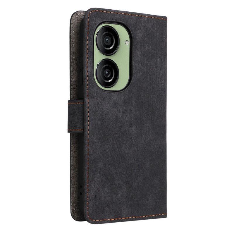 Folio Deksel Til Asus Zenfone 10 Rfid Semsket Skinneffekt