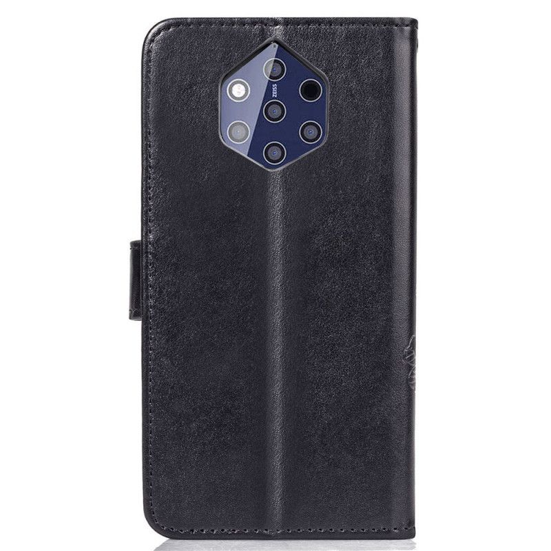 Folio Deksel Nokia 9 PureView Svart Firkløver