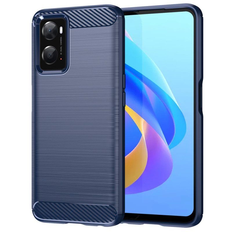 Deksel Til Realme 9i Børstet Karbonfiber