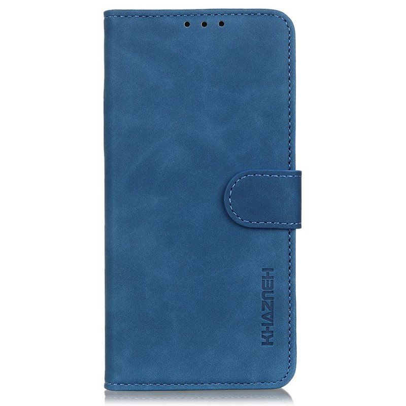 Folio Deksel Til Realme 9i Khazneh Vintage Skinneffekt