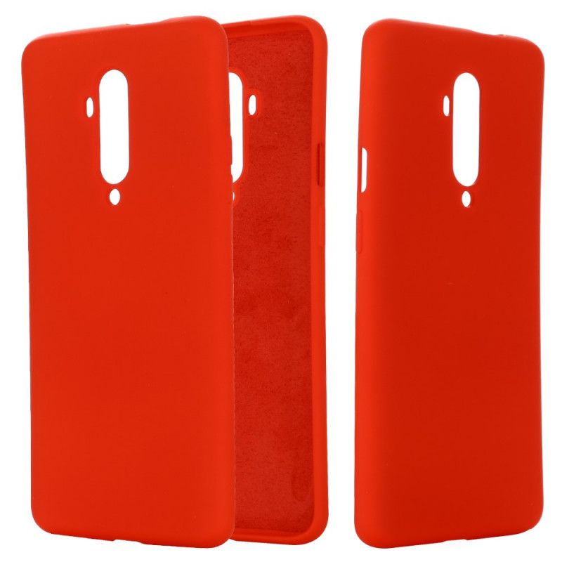 Deksel OnePlus 7T Pro Svart Silikonvæske