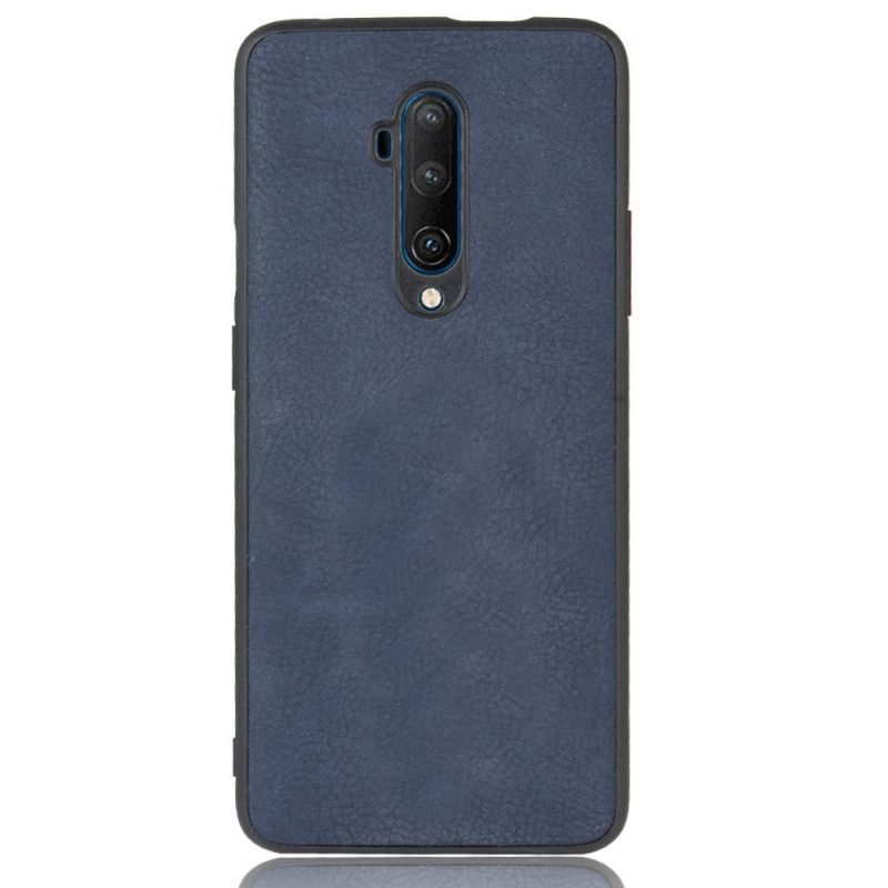 Deksel OnePlus 7T Pro Svart Skinneffekt I Vintage Utseende Beskyttelse