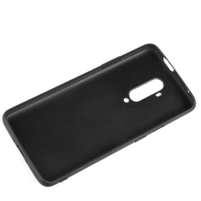 Deksel OnePlus 7T Pro Svart Sydd Skinneffekt
