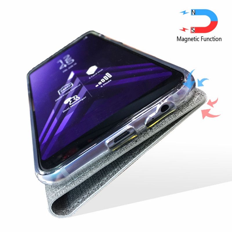 Folio Deksel OnePlus 7T Pro Svart Strukturert