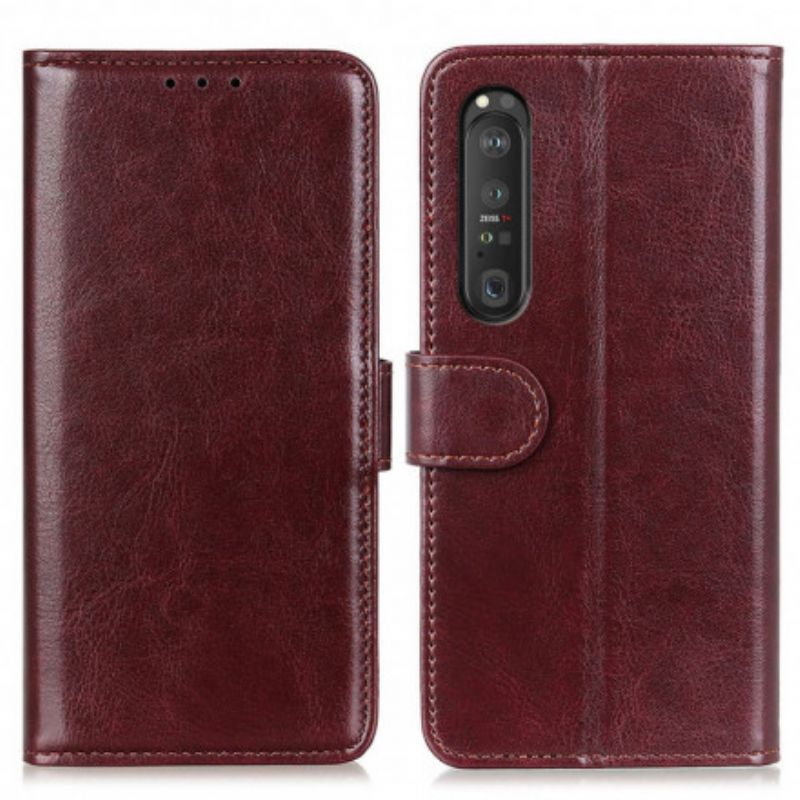 Folio Deksel Sony Xperia 1 Iii Faux Leather Finesse