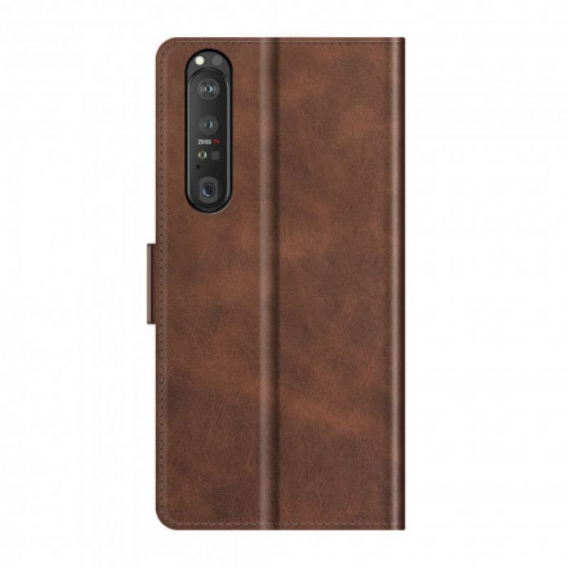 Folio Deksel Sony Xperia 1 Iii Klassisk Dobbel Klaff