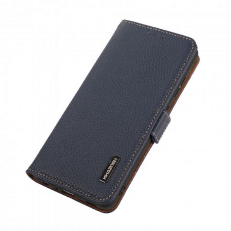 Folio Deksel Sony Xperia 1 Iii Litchi Leather Khazneh Rfid Beskyttelse Deksel