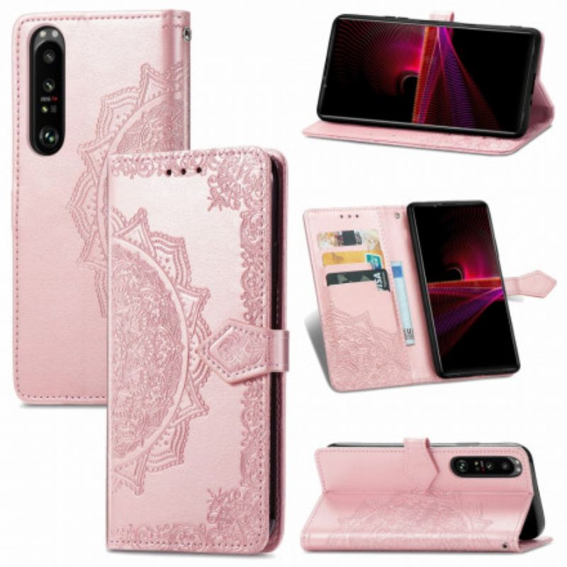 Folio Deksel Sony Xperia 1 Iii Mandala Middelalder