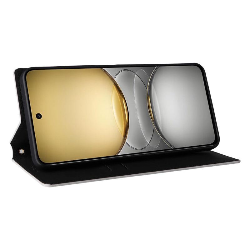 Folio Deksel Lær Realme 14x 5g Mobildeksel Diamantmønster