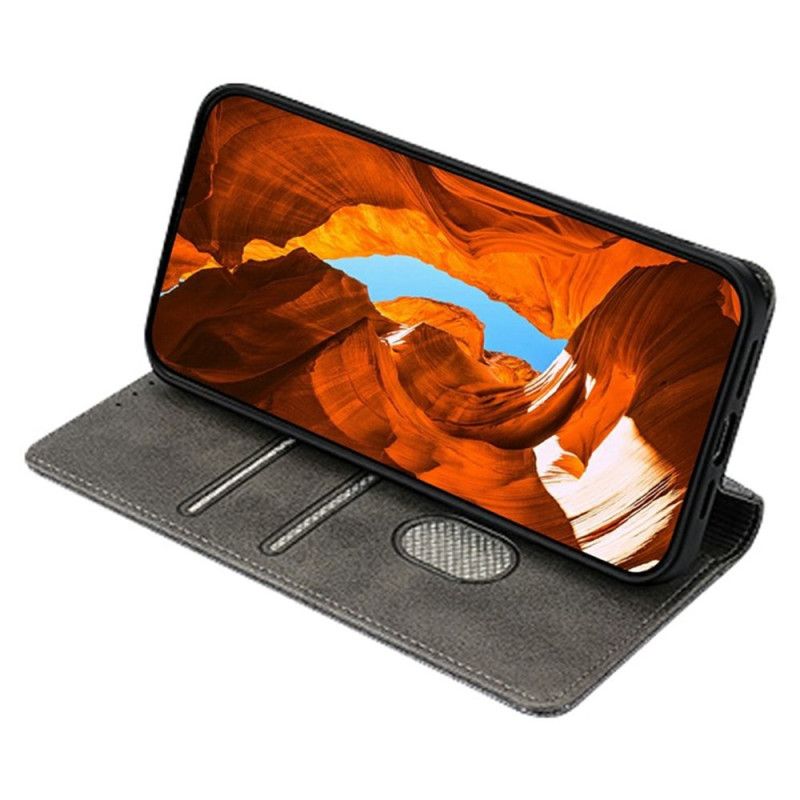 Folio Deksel Lær Realme 14x 5g Mobildeksel Rfid-beskyttelsesripple