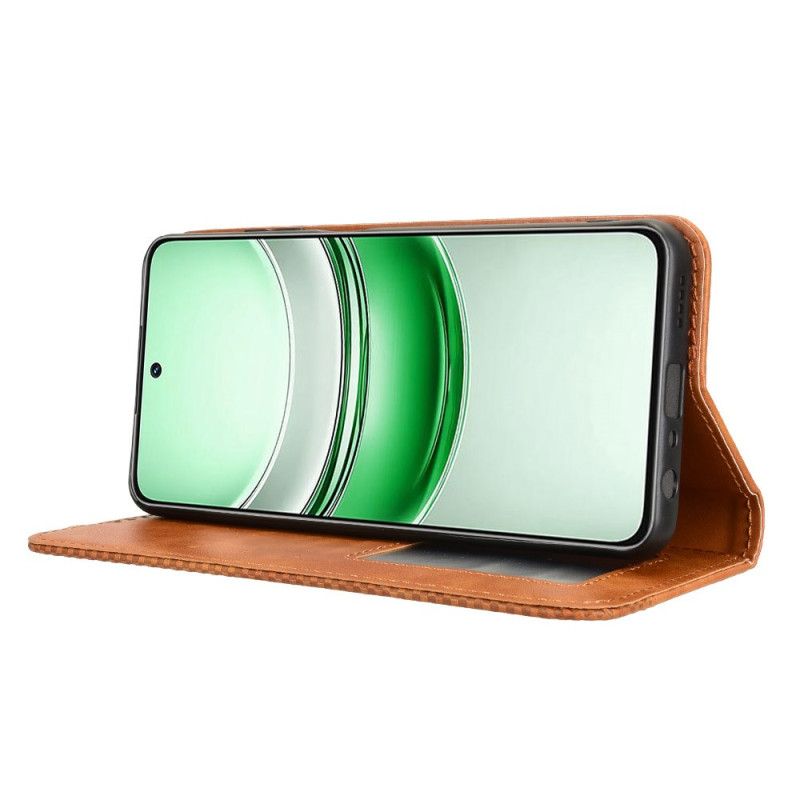 Folio Deksel Lær Realme 14x 5g Mobildeksel Vintage-kant