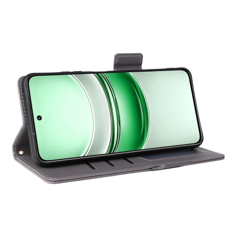 Folio Deksel Til Realme 14x 5g Litchi-tekstur Med Snor