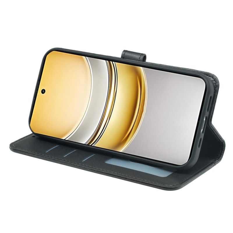 Lærdeksel Folio Deksel Realme 14x 5g Mobildeksel Kantbånd Og Stropp