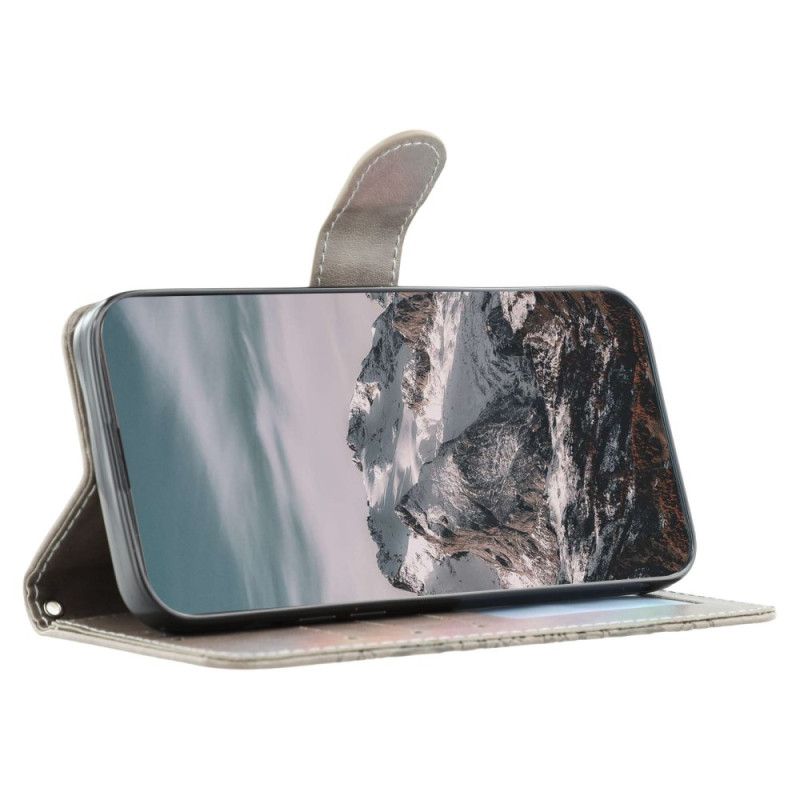 Lærdeksel Folio Deksel Realme 14x 5g Mobildeksel Mandala-mønster