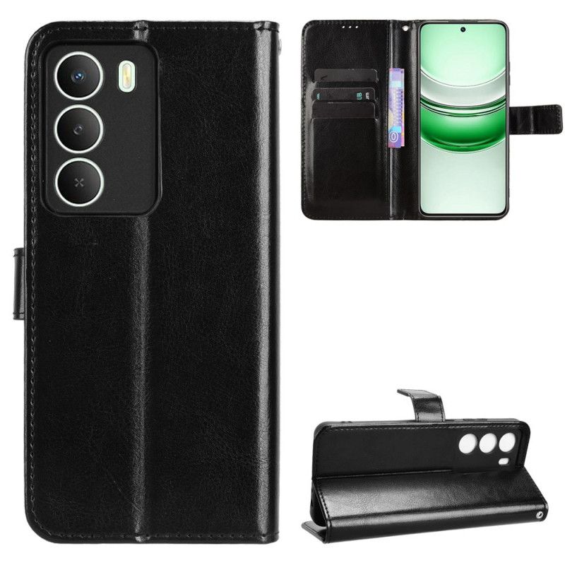 Lærdeksel Folio Deksel Realme 14x 5g Prangende Kunstskinn