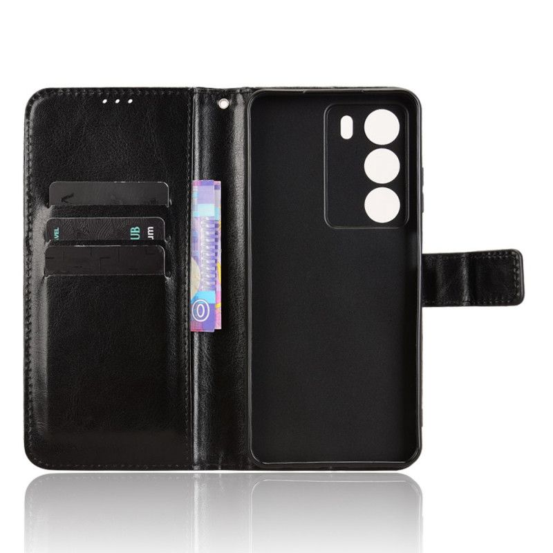 Lærdeksel Folio Deksel Realme 14x 5g Prangende Kunstskinn