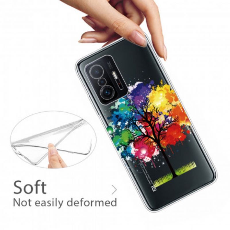 Deksel Xiaomi Mi 11t / 11t Pro Gjennomsiktig Akvarelltre Beskyttelse Deksel