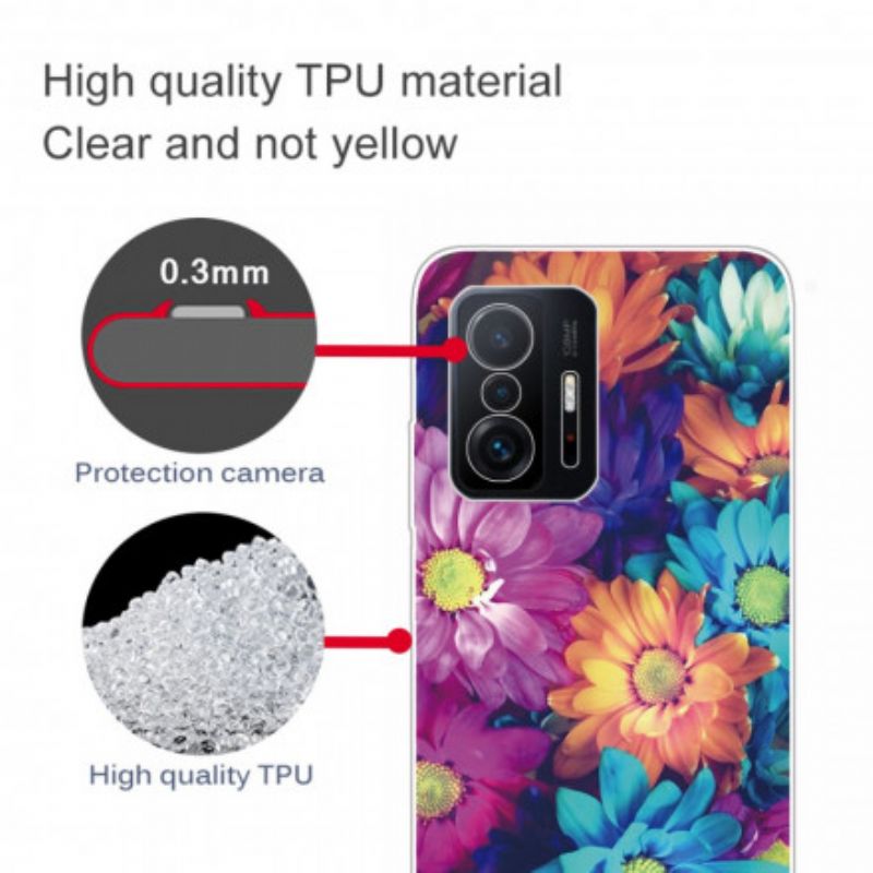 Deksel Xiaomi Mi 11t / 11t Pro Mobildeksel Fargerike Tusenfryd
