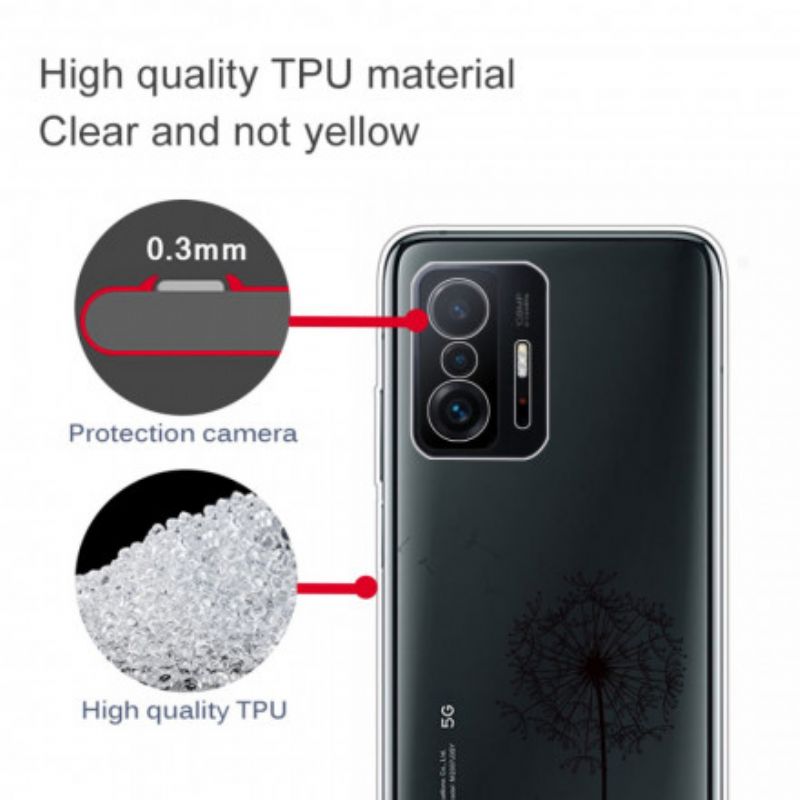Deksel Xiaomi Mi 11t / 11t Pro Mobildeksel Løvetann Kjærlighet