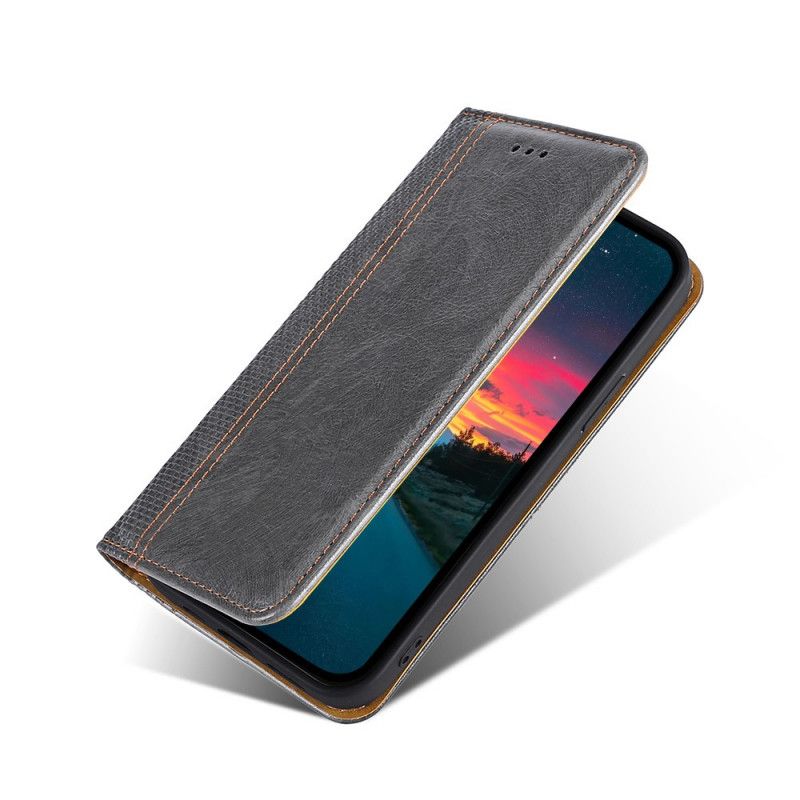 Folio Deksel Til Xiaomi Mi 11t / 11t Pro Split Litchi-skinnsøm