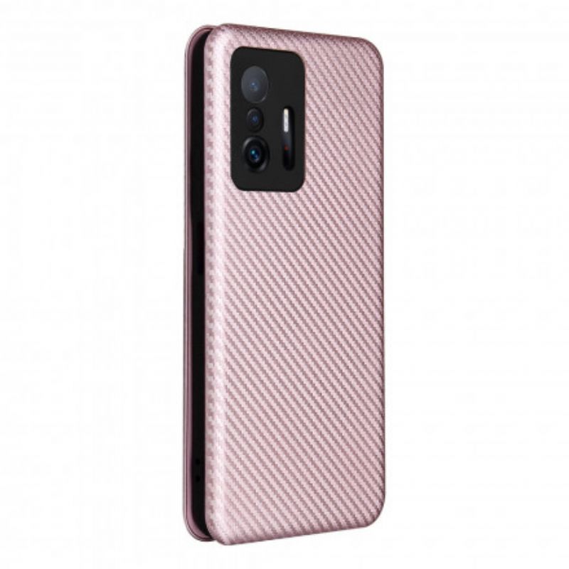 Folio Deksel Xiaomi Mi 11t / 11t Pro Farget Karbonfiber